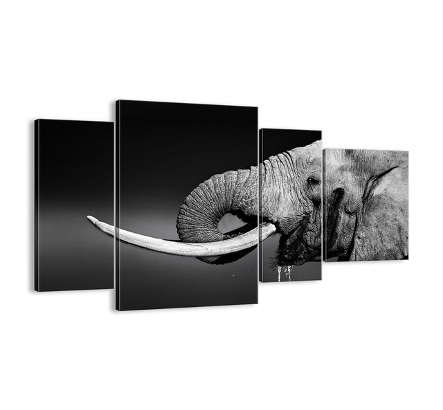 Yes, Good Now - 4 Piece Unframed Photograph Print Set on Canvas Bloomsbury Market Size: 70cm H x 120cm W x 1.8cm D on Productcaster.