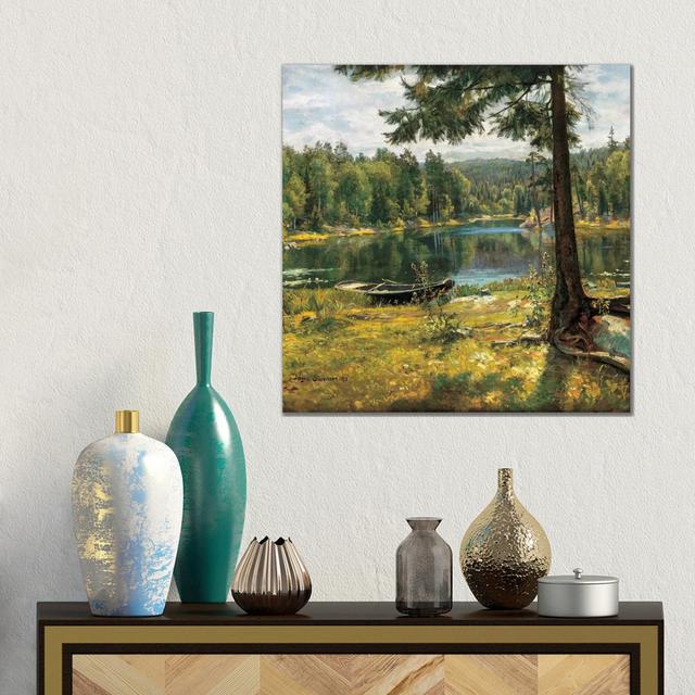 Summer On The Lake by Jorgen Sorensen - Gallery-Wrapped Canvas Giclée on Canvas Alpen Home Format: Canvas, Size: 45.72cm H x 45.72cm W x 1.91cm D on Productcaster.