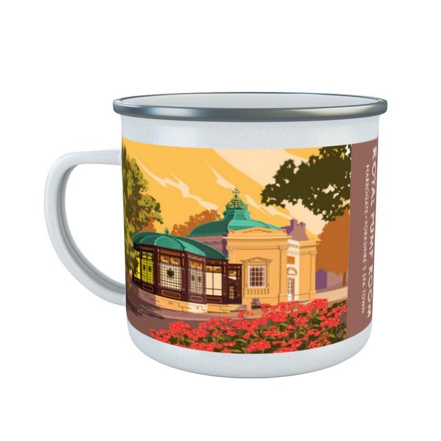 Lyndsey Royal Pump Room, Harrogate Enamel Mug Happy Larry on Productcaster.