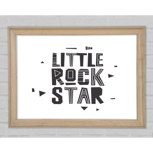 Little Rock Star Framed Print Happy Larry Size: 59.7cm H x 84.1cm W x 1.5cm D on Productcaster.