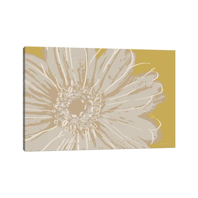 Flower Pop Sketch X-Yellow BG by Marie Elaine Cusson - Wrapped Canvas Gallery-Wrapped Canvas Giclée ClassicLiving Size: 30.48cm H x 45.72cm W x 1.91cm on Productcaster.