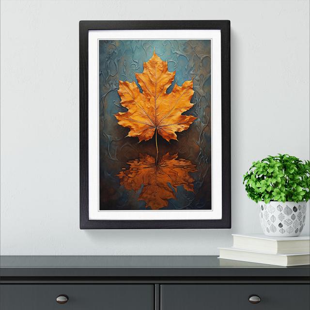 Leaf Realism - Single Picture Frame Print on Wood Marlow Home Co. Size: 46cm H x 34cm W x 2cm D, Frame Colour: Black Framed on Productcaster.