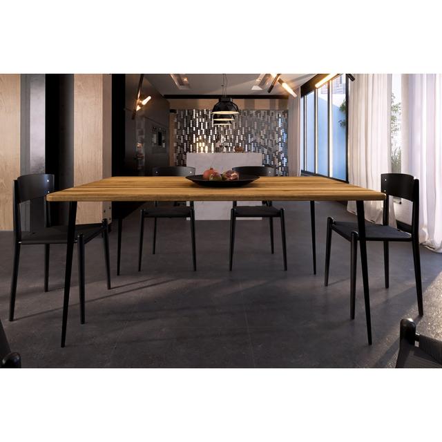 Anderle Rectangular Restaurant Table Corrigan Studio Size: H 78 x L 110 x W 90cm on Productcaster.