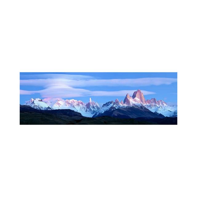 Cloudy Mountain Landscape, Fitz Roy-Torre Group, Andes, Southern Patagonian Ice Field Union Rustic Size: 40.64cm H x 121.92cm W x 3.81cm D on Productcaster.