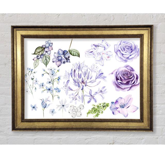 The Lilac Flower Collection - Single Picture Frame Art Prints Bright Star Size: 21cm H x 42cm W x 8cm D on Productcaster.