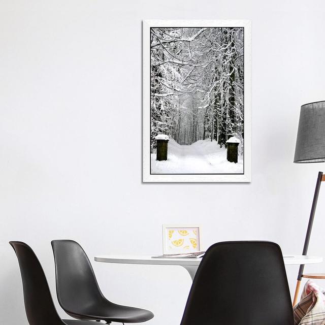 Winter Time - Print on Canvas Ebern Designs Size: 66.04cm H x 45.72cm W x 3.81cm D, Format: White Floater Framed on Productcaster.