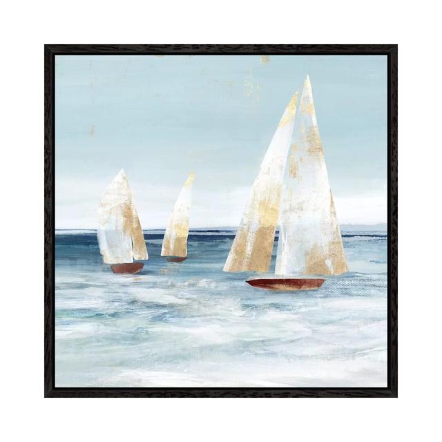 Mainsail by Isabelle Z - Painting Print on Canvas Longshore Tides Size: 66.04cm H x 66.04cm W x 3.81cm D, Format: Black Framed on Productcaster.