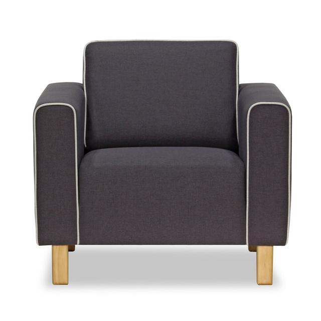 Naranjo Upholstered Armchair 17 Stories Upholstery: Cablo Light Grey on Productcaster.