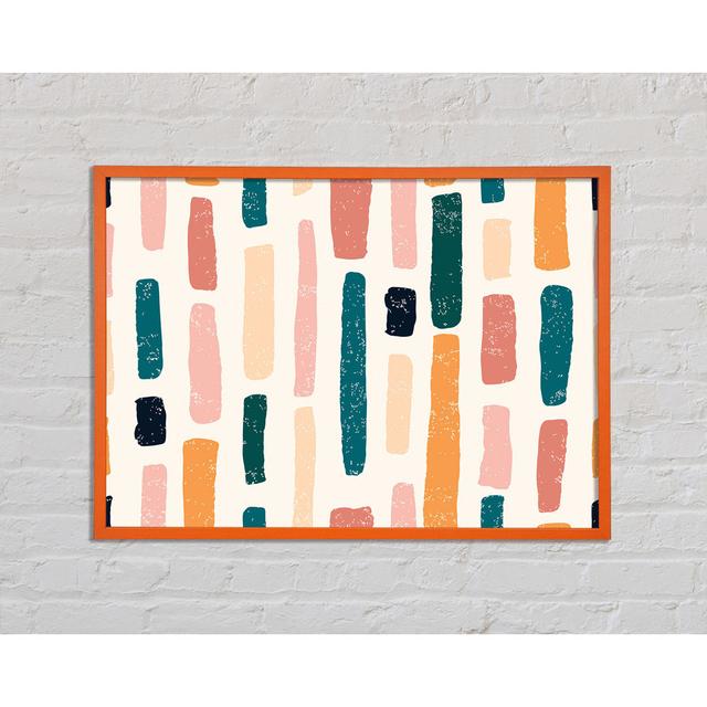 Lines of Pastel - Single Picture Frame Art Prints Ivy Bronx Size: 29.7cm H x 42cm W x 2cm D on Productcaster.