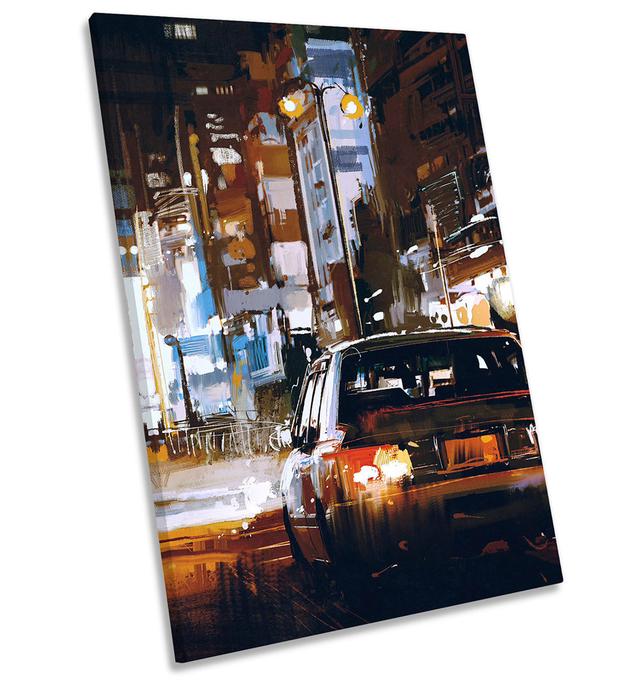 Traffic Headlights City Urban Picture CANVAS WALL ART Portrait Print Marlow Home Co. Size: 45.7cm H x 30.5cm W x 2cm D on Productcaster.