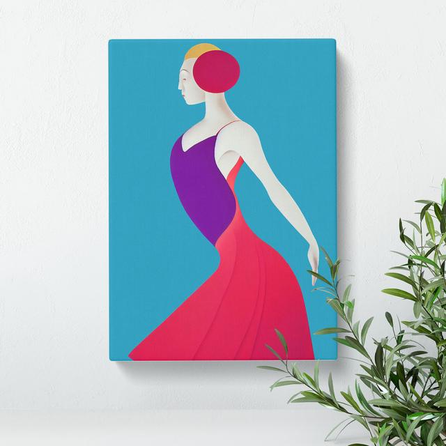 Abstract Dancing Woman No.4 - Wrapped Canvas Graphic Art Rosdorf Park Size: 50cm H x 35cm W x 3cm D, Format: Wrapped Canvas on Productcaster.