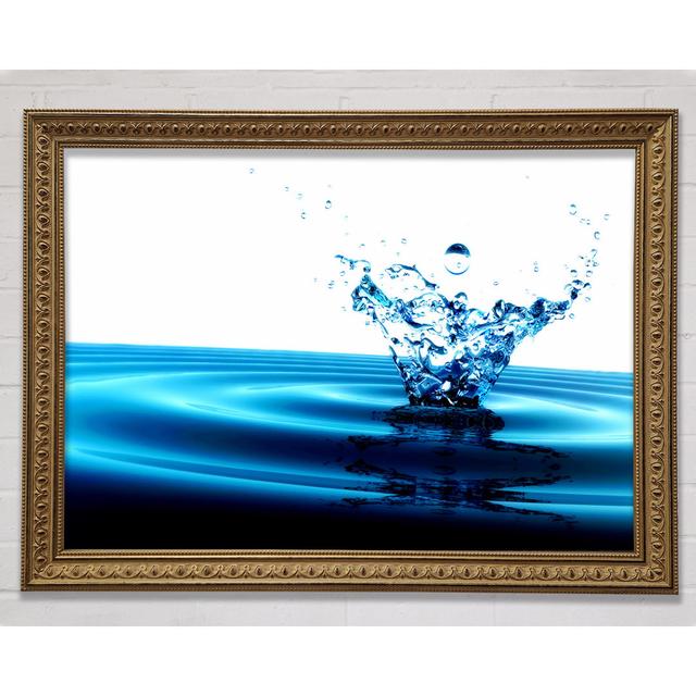 Flow Of The Splash - Single Picture Frame Art Prints Ebern Designs Size: 42cm H x 59.7cm W x 3cm D on Productcaster.