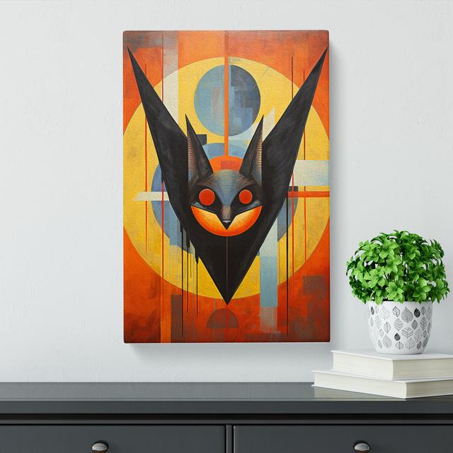 Bat Constructivism - Wrapped Canvas Print Metro Lane Size: 76cm H x 50cm W x 3cm D on Productcaster.