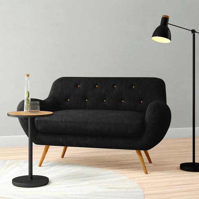 2-Seater Sofa by Hykkon, Upholstery: Black on Productcaster.