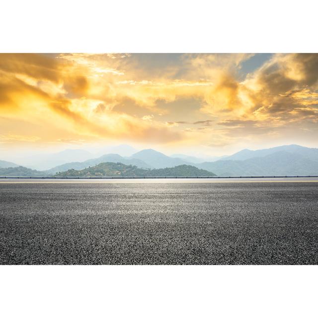 Foggy Landscape - Wrapped Canvas Photograph Alpen Home Size: 30cm H x 46cm W on Productcaster.