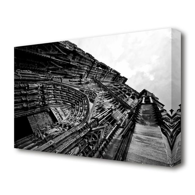 Notre Dame Barcelona - Wrapped Canvas Photograph Print East Urban Home Size: 66 cm H x 101.6 cm W on Productcaster.