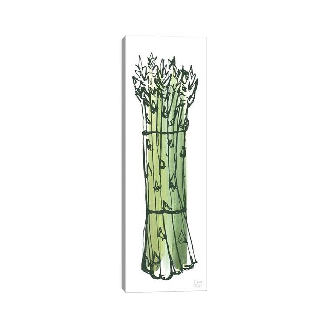 Asparagus Bundle by Statement Goods - Wrapped Canvas Panoramic Painting Rosalind Wheeler Size: 91.44cm H x 30.48cm W x 1.905cm D on Productcaster.