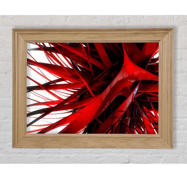 Red Maze Framed Print Bright Star Size: 42cm H x 59.7cm W on Productcaster.