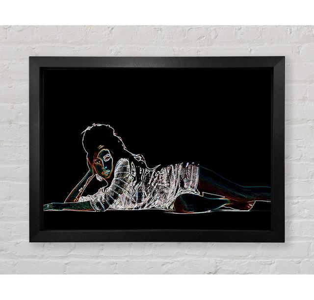 Amy Winehouse - Single Picture Frame Art Prints Bright Star Size: 84.1cm H x 118.9cm W x 3.4cm D on Productcaster.