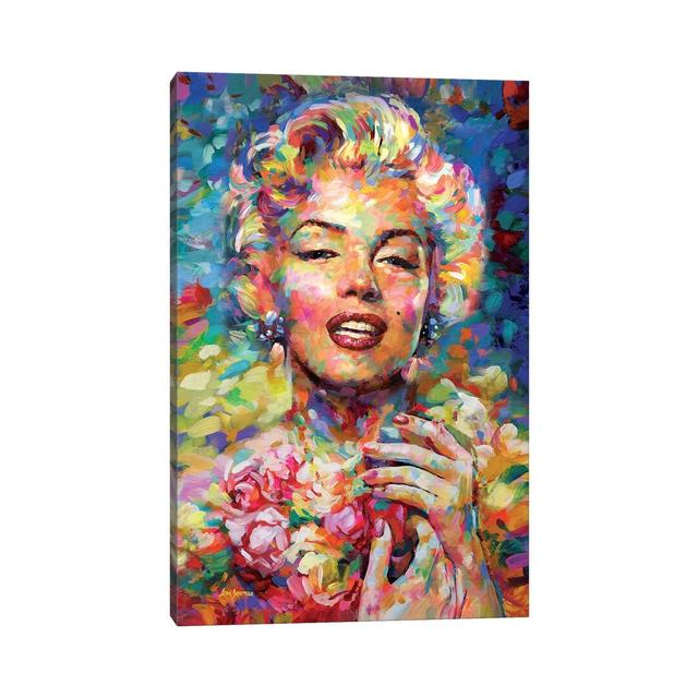 Marilyn Monroe III by Leon Devenice - Wrapped Canvas Gallery-Wrapped Canvas Giclée Rosdorf Park Size: 30.48cm H x 20.32cm W x 1.91cm D on Productcaster.