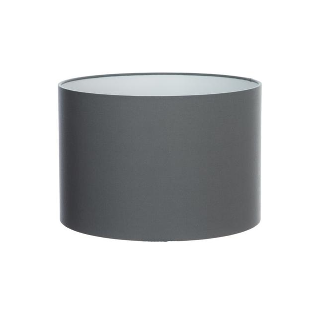 Cotton Drum Lamp Shade Wayfair Basics Colour: Dark Grey, Size: 20cm H x 30cm W x 30cm D on Productcaster.