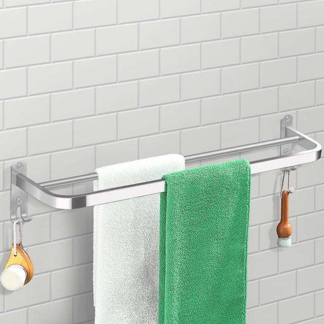 Pascal 60cm Wall Mounted Towel Rail Rebrilliant on Productcaster.