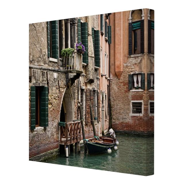 'Parking in Venice' - Wrapped Canvas Graphic Art Print East Urban Home Size: 60cm H x 60cm W x 2cm D on Productcaster.