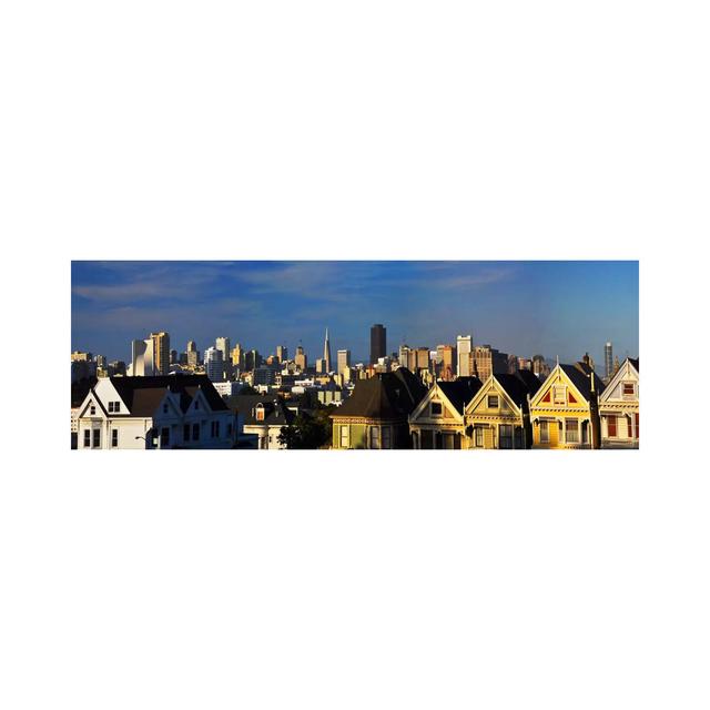 San Francisco Panoramic Skyline Cityscape by Unknown Artist - Wrapped Canvas Panoramic Print Brayden Studio Size: 30.48cm H x 91.44cm W x 1.905cm D on Productcaster.