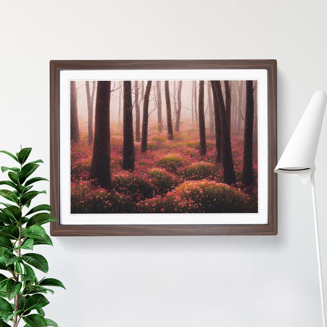 Friendly Spring Forest - Single Picture Frame Print Alpen Home Frame Colour: Walnut, Size: 34cm H x 46cm W x 2cm D on Productcaster.