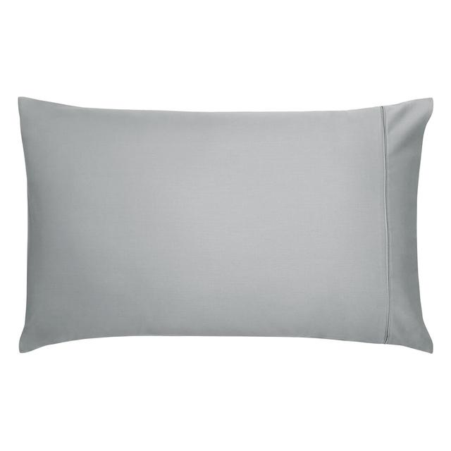 BOB Plain 100% Egyptian-Quality Cotton Housewife Pillowcase Bedeck of Belfast Colour: Grey on Productcaster.