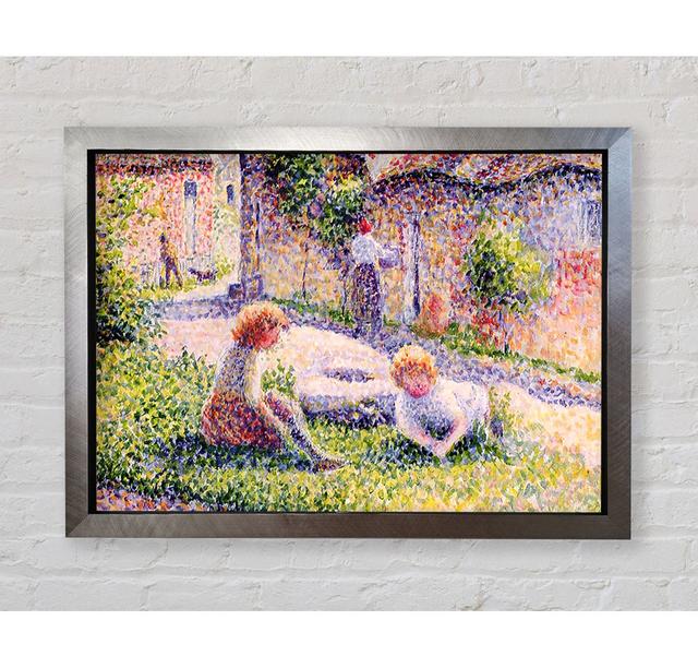 Pissarro Children On A Farm - Single Picture Frame Art Prints Bright Star Size: 100cm H x 141.4cm W on Productcaster.