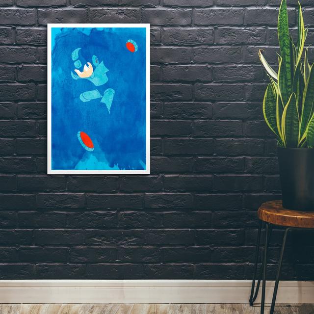 Blue Bomber Print - Unframed Graphic Art Print on Paper East Urban Home on Productcaster.