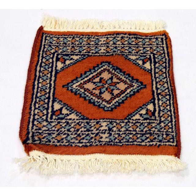 Nurgul Islamabad Merino Hand Knotted Wool and Cotton Orange/Beige/Blue Rug Bloomsbury Market on Productcaster.