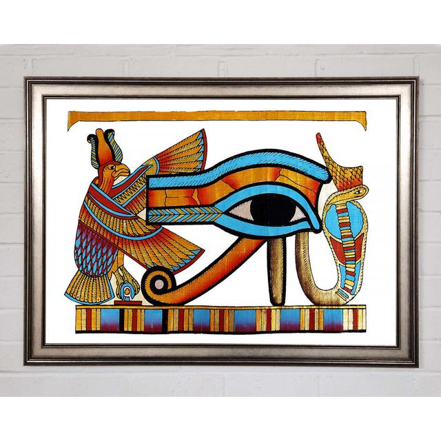 The Eye Of Horus Framed Print Latitude Vive Size: 42cm H x 59.7cm W on Productcaster.