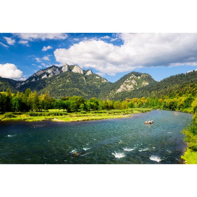 Rafting At River Dunajec by Ewg3D - No Frame Print on Canvas 17 Stories Size: 80cm H x 120cm W on Productcaster.