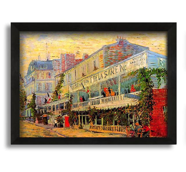 Van Gogh Restaurant De La Sirene At Asnieres - Picture Frame Graphic Art on Canvas Ophelia & Co. on Productcaster.