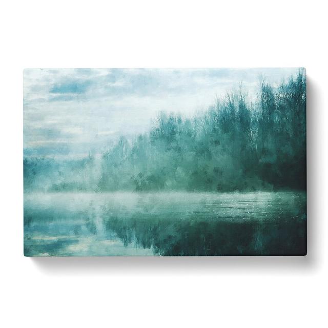 Forest and Lake Vol.1 - Wrapped Canvas Painting East Urban Home Size: 50cm H x 76cm W x 3cm D on Productcaster.