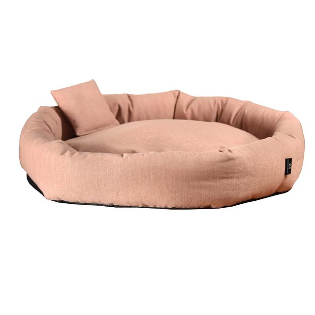 Cuddle Island Doughnut Dog Bed SILVIO design Colour: Pink, Size: Medium (68cm W x 68cm D x 18cm H) on Productcaster.