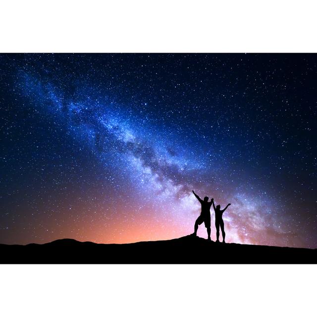 Milky Way and Silhouette by Den-Belitsky - Wrapped Canvas Photograph 17 Stories Size: 30cm H x 46cm W on Productcaster.