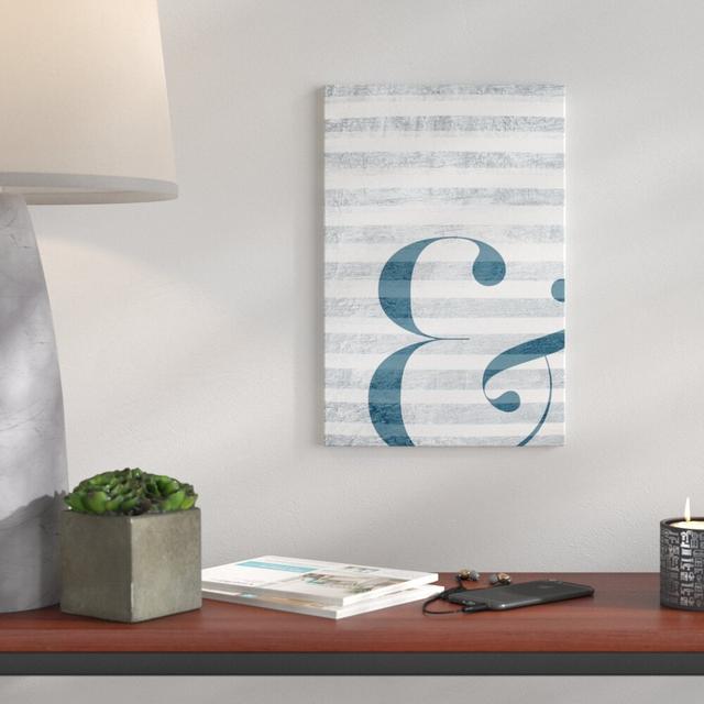 Ampersand - Typography Print East Urban Home Format: Wrapped Canvas, Size: 38cm H x 25cm W x 4cm D on Productcaster.