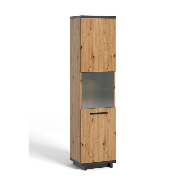 Ines Curio Cabinet with Lighting Ebern Designs on Productcaster.