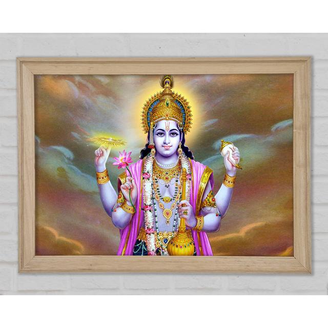 Hindu Vishnu - Single Picture Frame Art Prints Latitude Vive Size: 42cm H x 59.7cm W on Productcaster.