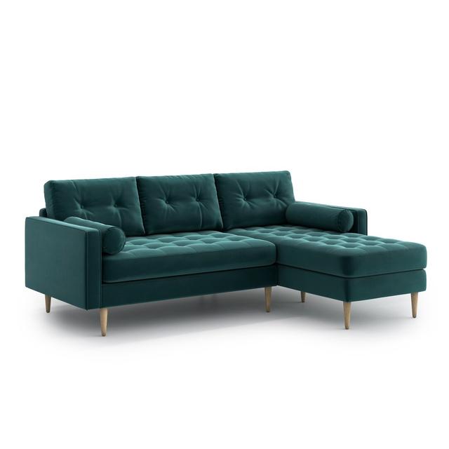 Ecksofa Montalvo Etta Avenue Polsterfarbe: Hellgrün on Productcaster.