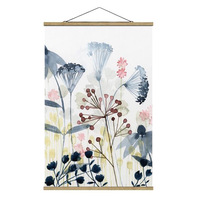 Stoffbild Wildflowers I Rosalind Wheeler Größe: 150 cm H x 100 cm B x 0,3 cm T on Productcaster.