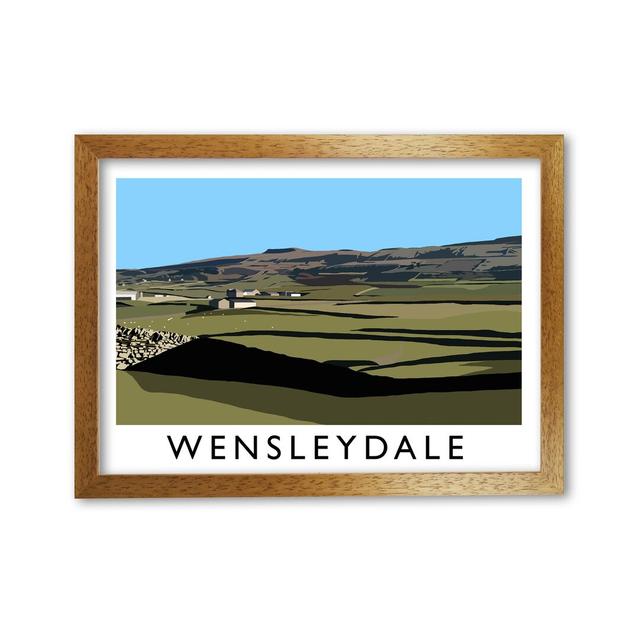 Wensleydale by Richard O'Neill - Print 17 Stories Size: 29.7cm H x 42cm W x 3cm D, Format: Honey Oak Framed on Productcaster.