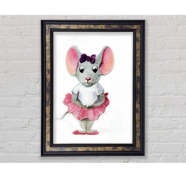 Ballerina Maus 1 - Einzelner Bilderrahmen Kunstdrucke Mercer41 Größe: 42 cm x 29,7 cm on Productcaster.