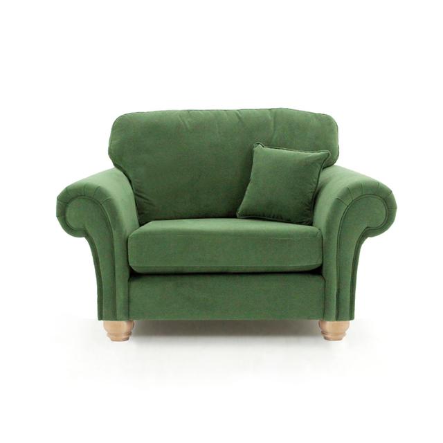 Foreston Velvet Armchair Rosdorf Park Upholstery Colour: Moss Green on Productcaster.