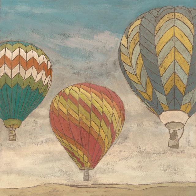 Up in the Air II by Megan Meagher - Wrapped Canvas Painting Marlow Home Co. Size: 51cm H x 51cm W x 3.8cm D on Productcaster.