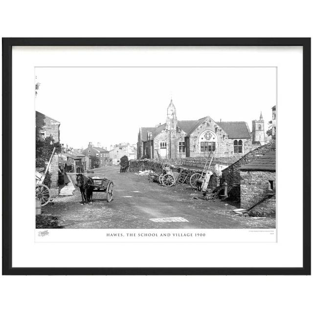 'Hawes, the School and Village 1900' - Picture Frame Photograph Print on Paper The Francis Frith Collection Size: 45cm H x 60cm W x 2.3cm D on Productcaster.