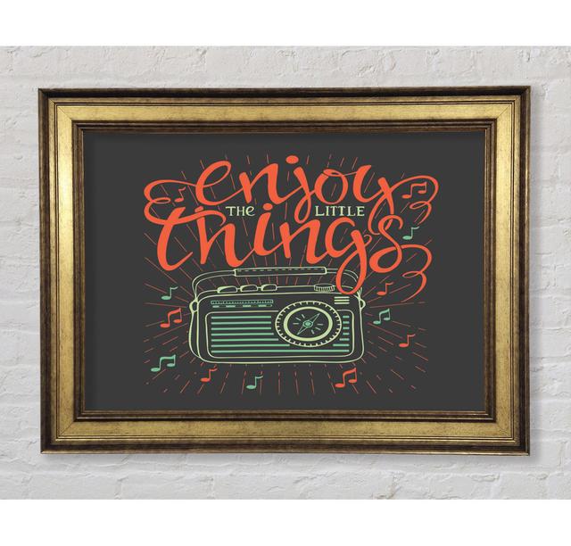 Enjoy The Little Things Music - Print Bright Star Size: 59.7cm H x 84.1cm W x 8cm D on Productcaster.